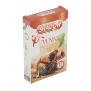کاندوم خاردار و روان کننده دارچینی شادو SHADOW EVENING بسته 12 عددی