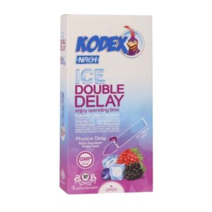 کاندوم تاخیری قوی دابل دیلی یخی ناچ کدکس NACH KODEX Ice Double Delay بسته 10 عددی