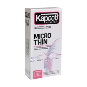 کاندوم خیلی نازک میکروتین کاپوت KAPOOT Micro Thin بسته 12 عددی