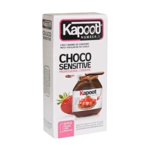 کاندوم ضد حساسیت نوتلا کاپوت KAPOOT Choco Sensitive بسته 12 عددی