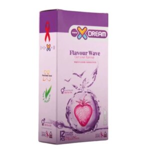 کاندوم روان و میوه ای ایکس دریم XDream Flavour Wave بسته 12 عددی (انقضا 1408/12)