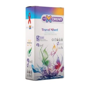 کاندوم تراول میکس ایکس دریم XDream Travel Mixed بسته 12 عددی  (انقضا 1408/09)