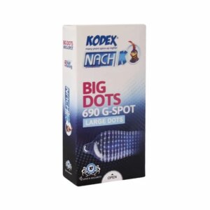 کاندوم خاردار درشت بیگ داتس ناچ کدکس NACH KODEX Big Dots بسته 10 عددی