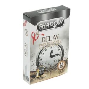 کاندوم تاخیری دیلی شادو SHADOW DELAY بسته 12 عددی